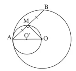 Cho đường tròn (O) và điểm A cố định trên đường tròn (ảnh 1)