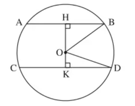 Cho đường tròn tâm O bán kính 25cm (ảnh 1)