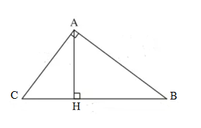 Đường cao của một tam giác vuông kẻ từ đỉnh góc vuông chia cạnh huyền thành hai đoạn (ảnh 1)