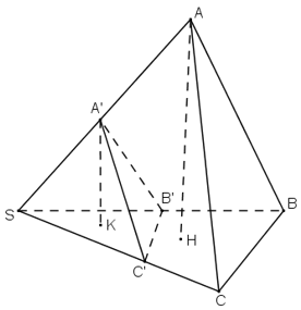 Cho khối chóp S.ABC (ảnh 1)