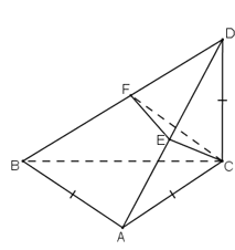 Cho tam giác ABC vuông cân ở A và AB = a (ảnh 1)