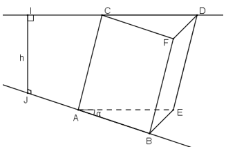 Cho hai đường thẳng chéo nhau d và d’ (ảnh 1)