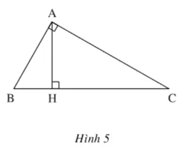 Cho tam giác ABC vuông tại A, đường cao AH (ảnh 1)