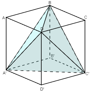 Chia một khối lập phương thành năm khối tứ diện (ảnh 1)