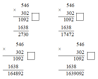 Vở bài tập Toán lớp 4 trang 73 Bài 63: Nhân với số có 3 chữ số (Tiếp theo) (ảnh 1)