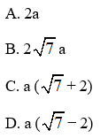 Trắc nghiệm Biến đổi đơn giản biểu thức chứa căn thức bậc hai (Tiếp theo) có đáp án – Toán lớp 9 (ảnh 11)
