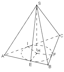 Cho hình chóp tam giác S.ABC (ảnh 1)