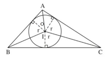 Chứng minh rằng nếu tam giác ABC có chu vi 2p (ảnh 1)