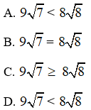 Trắc nghiệm Biến đổi đơn giản biểu thức chứa căn thức bậc hai có đáp án – Toán lớp 9 (ảnh 14)