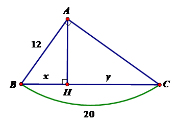 Trắc nghiệm Một số hệ thức về cạnh và đường cao trong tam giác vuông có đáp án – Toán lớp 9 (ảnh 2)