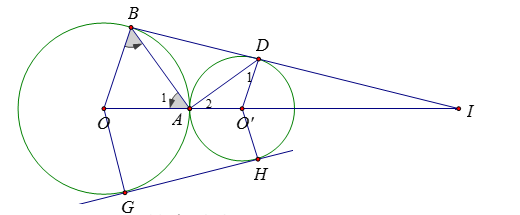 Trắc nghiệm Vị trí tương đối của hai đường tròn có đáp án – Toán lớp 9 (ảnh 19)