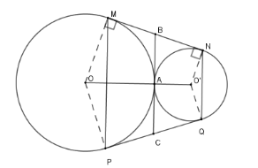Trắc nghiệm Vị trí tương đối của hai đường tròn (Tiếp theo) có đáp án – Toán lớp 9 (ảnh 11)