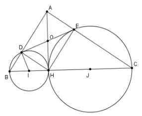 Trắc nghiệm Dấu hiệu nhận biết tiếp tuyến của đường tròn có đáp án – Toán lớp 9 (ảnh 29)