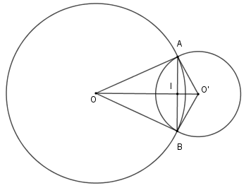 Trắc nghiệm Vị trí tương đối của hai đường tròn có đáp án – Toán lớp 9 (ảnh 23)