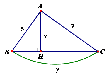 Trắc nghiệm Một số hệ thức về cạnh và đường cao trong tam giác vuông có đáp án – Toán lớp 9 (ảnh 25)
