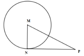 Trắc nghiệm Dấu hiệu nhận biết tiếp tuyến của đường tròn có đáp án – Toán lớp 9 (ảnh 37)