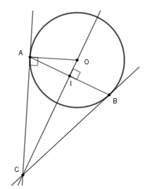 Trắc nghiệm Dấu hiệu nhận biết tiếp tuyến của đường tròn có đáp án – Toán lớp 9 (ảnh 40)