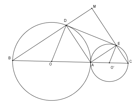 Trắc nghiệm Vị trí tương đối của hai đường tròn có đáp án – Toán lớp 9 (ảnh 34)