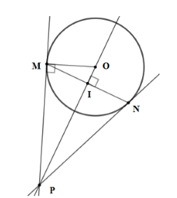 Trắc nghiệm Dấu hiệu nhận biết tiếp tuyến của đường tròn có đáp án – Toán lớp 9 (ảnh 43)