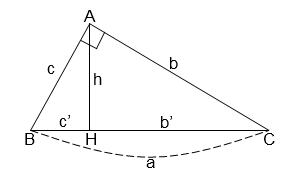 Trắc nghiệm Một số hệ thức về cạnh và đường cao trong tam giác vuông có đáp án – Toán lớp 9 (ảnh 4)