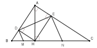 Trắc nghiệm Một số hệ thức về cạnh và đường cao trong tam giác vuông có đáp án – Toán lớp 9 (ảnh 66)