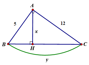 Trắc nghiệm Một số hệ thức về cạnh và đường cao trong tam giác vuông có đáp án – Toán lớp 9 (ảnh 6)