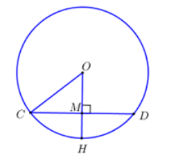 Trắc nghiệm Đường kính và dây của đường tròn có đáp án – Toán lớp 9 (ảnh 2)
