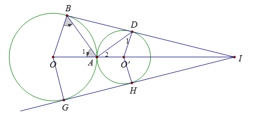 Trắc nghiệm Vị trí tương đối của hai đường tròn (Tiếp theo) có đáp án – Toán lớp 9 (ảnh 4)