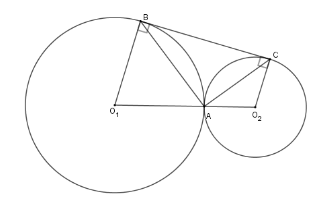Trắc nghiệm Vị trí tương đối của hai đường tròn có đáp án – Toán lớp 9 (ảnh 6)