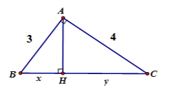 Trắc nghiệm Một số hệ thức về cạnh và đường cao trong tam giác vuông có đáp án – Toán lớp 9 (ảnh 13)