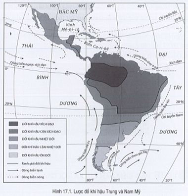 Sách bài tập Địa lí 7 Bài 17: Đặc điểm tự nhiên Trung và Nam Mỹ - Cánh diều (ảnh 1)
