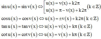 Công thức giải phương trình lượng giác cơ bản chi tiết nhất - Toán lớp 11 (ảnh 1)