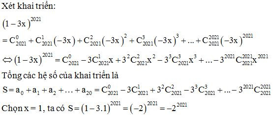 Công thức tính tổng các hệ số trong khai triển nhị thức Niu-tơn chi tiết nhất - Toán lớp 11 (ảnh 1)