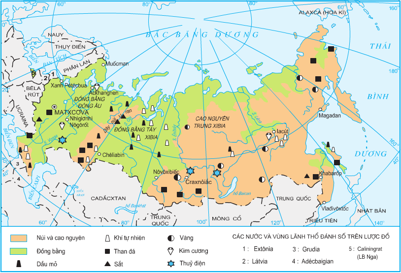 Lý thuyết Liên Bang Nga – Tự nhiên, dân cư, xã hội | Địa lí lớp 11 (ảnh 1)