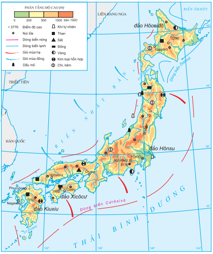 :  Lý thuyết Nhật Bản - Tự nhiên, dân cư và tình hình phát triển kinh tế | Địa lí lớp 11 (ảnh 1)