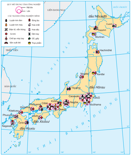 Lý thuyết Nhật Bản – Các ngành kinh tế và các vùng kinh tế | Địa lí lớp 11 (ảnh 1)