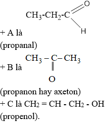 Hỗn hợp M chứa ba chất hữu cơ A, B và C là 3 đồng phân của nhau (ảnh 1)