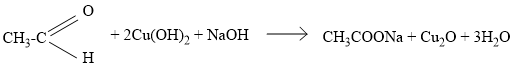 Anđehit axetic có thể khử được đồng (II) hiđroxit tạo ra kết tủa đồng (I) oxit có màu đỏ gạch (ảnh 1)