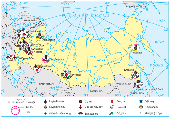 Lý thuyết Liên Bang Nga – Kinh tế | Địa lí lớp 11 (ảnh 1)
