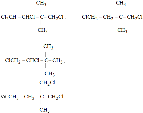Chất A có công thức phân tử C6H14. Khi A tác dụng với clo (ảnh 1)