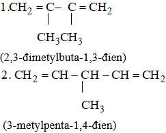 Viết công thức cấu tạo của:  2,3-đimetylbuta-1,3-đien (ảnh 1)