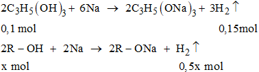 Hỗn hợp A chứa glixerol và một ancol đơn chức. Cho 20,3 g A tác dụng với natri  (ảnh 1)