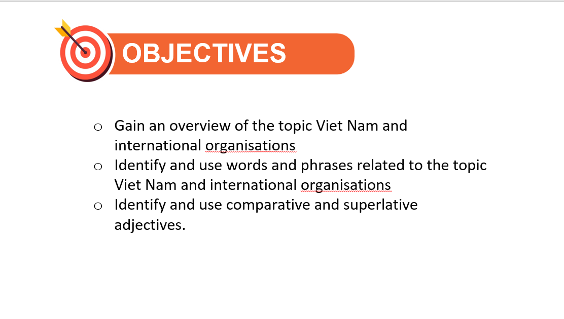 Giáo án điện tử Unit 7: Viet Nam and international organisations | Bài giảng PPT Tiếng Anh 10 Global  Success (ảnh 1)