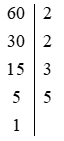 Tìm ƯCLN của hai số: a) 40 và 60 (ảnh 1)