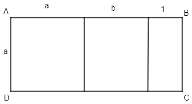 Lập biểu thức tính diện tích hình chữ nhật ABCD (hình bên) (ảnh 1)