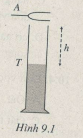 Để chứng minh sự cộng hưởng âm, người ta thường làm A thí nghiệm như Hình 9.1 (ảnh 1)