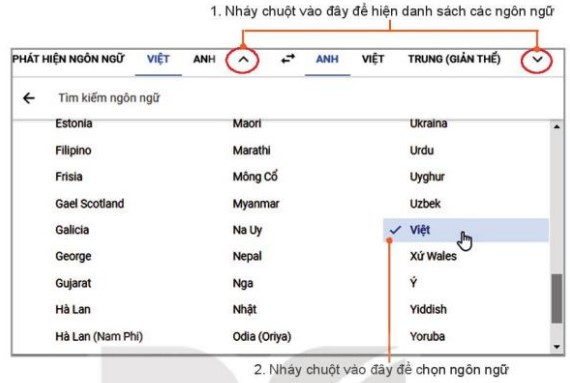 Lý thuyết Tin học 10 Bài 10: Thực hành khai thác tài nguyên trên Internet - Kết nối tri thức  (ảnh 1)