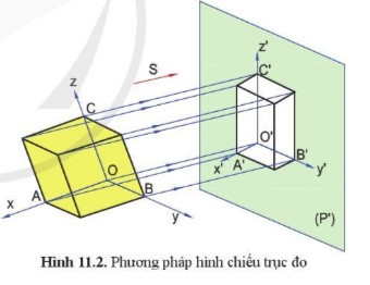 Lý thuyết Công nghệ 10 Bài 11: Hình chiếu trục đo - Cánh diều  (ảnh 1)