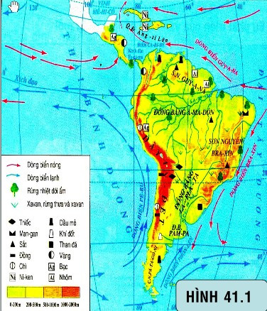 Lý thuyết Địa Lí 7 Bài 16: Thiên nhiên Trung và Nam Mỹ - Chân trời sáng tạo (ảnh 1)