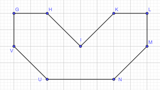 Vẽ thêm để được hình có tâm đối xứng là các điểm cho sẵn (ảnh 1)